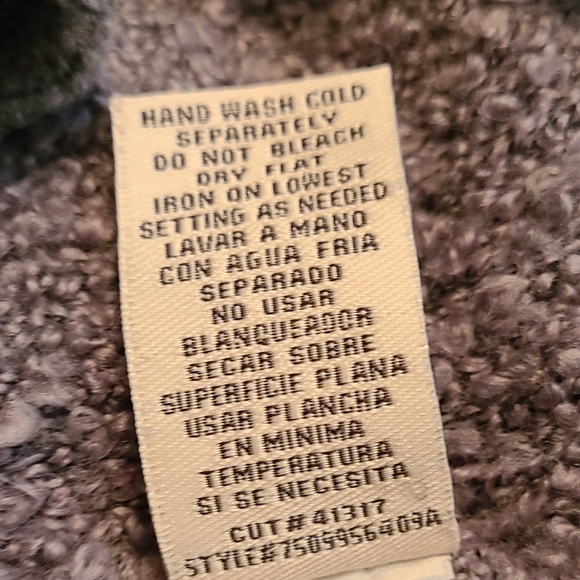 ECI New York Woman's Long Sleeve Two Button Sweater, Size: Small Color: Grey - Picture 8 of 10